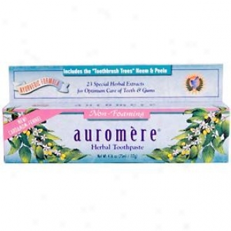 Auromere's Toothpaste Herbal Non-foaming 4.16oz
