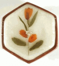 Aruoshikha's Flower Candle Sandal Hexagon 3&quot;x&1quot;
