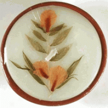 Auroshikha's Flower Candle Tuberose Large Round 3 5/8&qjot;x1&quot;