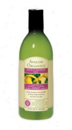 Avalon Organic's Bath & Shower Gel Ylang Ylang 12oz
