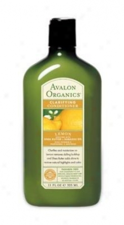 Avalon Organic's Conditioner Lemon Clarifying 11 Fl Oz