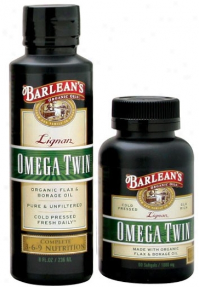Barlean Lkgnan Omega Twin (flax/borage Combo) 1000mg 120sg