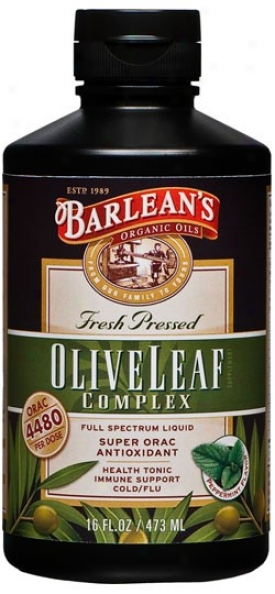 Barlean Olive Leaf Compound Fresh Pressed Peppermint 16oz