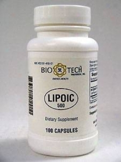 Bio-tech's Lipoic 500 Mg 100 Caps