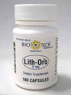 Bio-tech's Lith-oro 5 Mg 100 Caps -