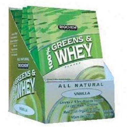 Biochem's 100% Greens & Whey Powder Vanilla 10pkts