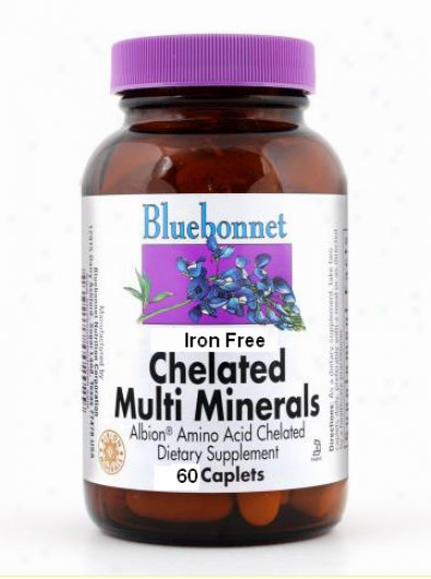 Bluebonnet's Albion  Chelated Multi Minerals Iron Generous 60caps