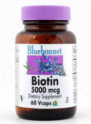 Bluebonnet's Biotin 5000 Mcg 60vcaps