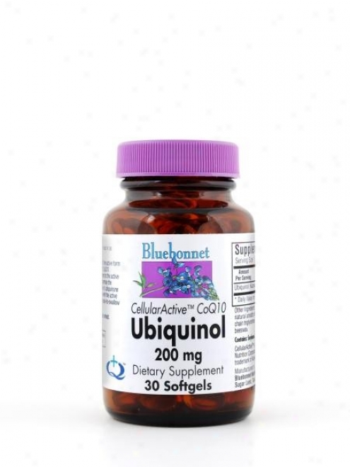 Bluebonnet's Cellular Active Coq10 Ubiquinol 200mg 30sg