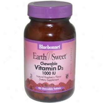 Bluebonnet's Earthsweet Chewable Vitamin D3 1000iu 90tabs