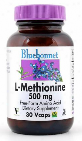 Bluebonnet's L-methionine 500 Mg 30vcaps