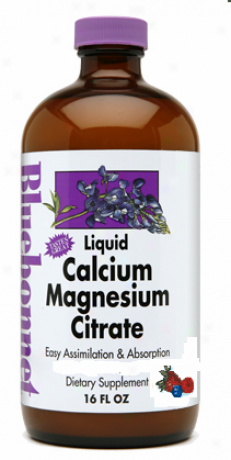 Bluebonnet's Liquid Calcium Magnesium Citrate Mixed Berry Flav 16oz
