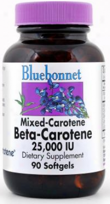 Bluebonnet's Mixed Beta Carotene 25,000 Iu 90sg