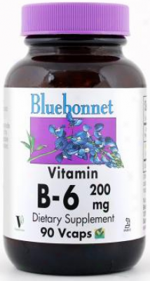 Bluebonnet's Vitamin B-6 200 Mg 90caps