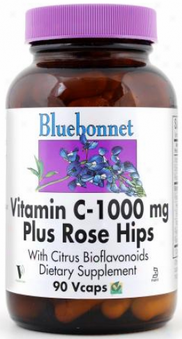 Bluebonnet's Vitamin C 1000mg Plus Rose Hips 90vcaps