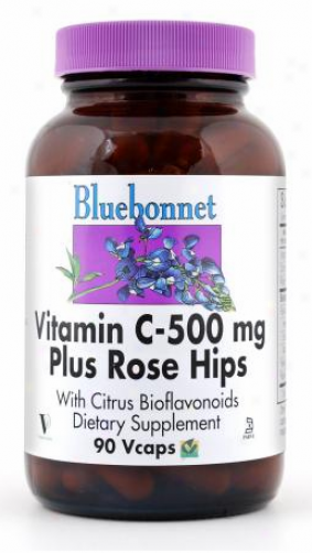 Bluebonnet's Vitamin C 500mg Plus Rose Hips 90vcaps
