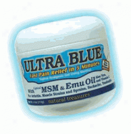 Bng's Natufal Treasures Ultra Blue Msm & Emu Oil 4oz