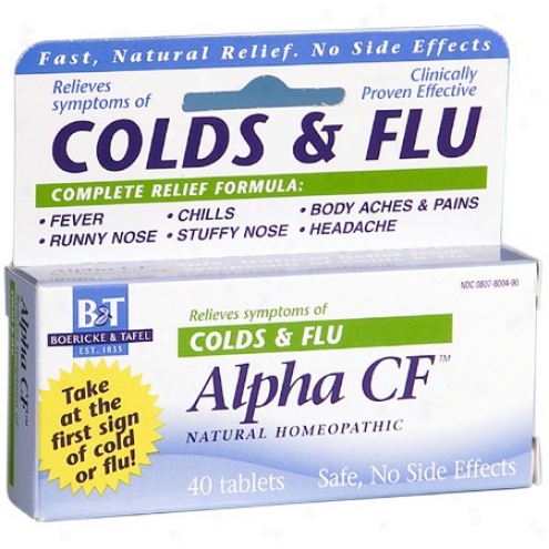 Boericke Tafel's Alpha Cf Colds & Flu 40tabs
