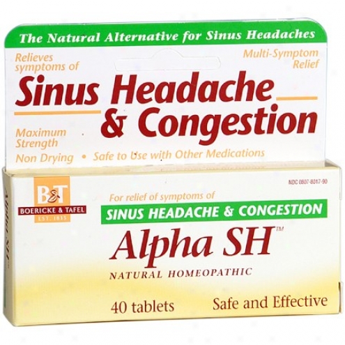 Boericke Tafel's Alpha Sh Sinus Headache & Congestion 40tabs