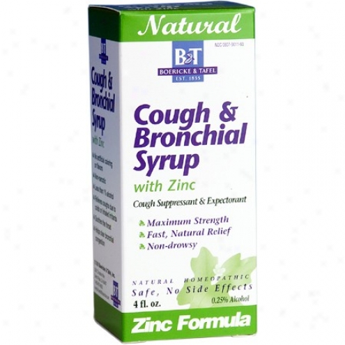 Boericke Tafel's Cough & Bronchial Syrup W/ Zinc 4 Fl Oz