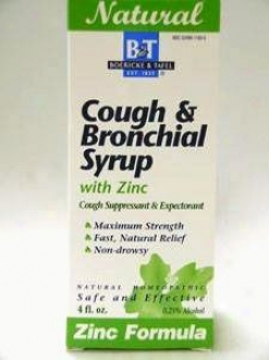 Boericke & Tafel's  Cough & Bronchial Syrup W/ Zinc 4 Oz