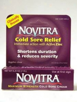 Boericke & Tafel's  Novitra Cold Sore Cream 0.25 Oz