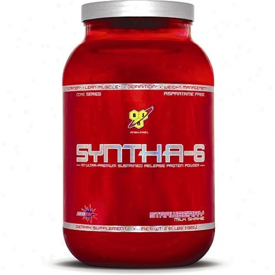 Bsn's Syntha-6 Sustained Release Proten Powder Strawberry 2.91lb