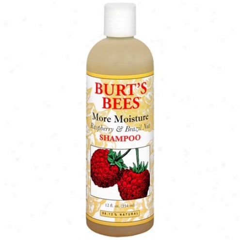 Burt's Bees More Moisure Raspberry & Bfazil Nut Shampoo 12 Fl Oz