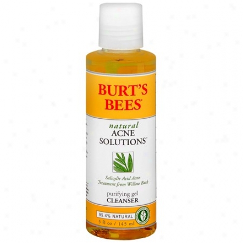 Burt's Bees Natural Acne Solu5ions Targeted Purifying Gel Cleanser 5oz