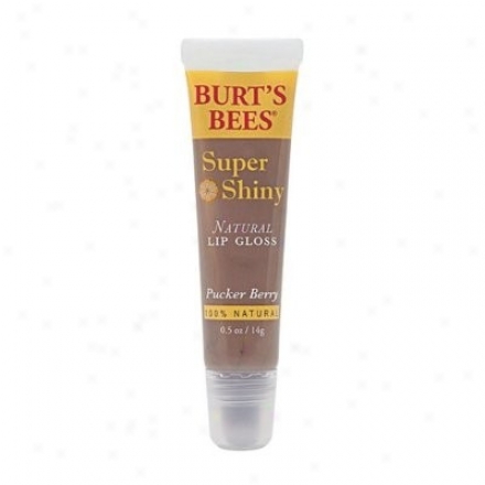 Burt's Bees Super Shiny Lip Lustre Pucker Berry 0.5oz