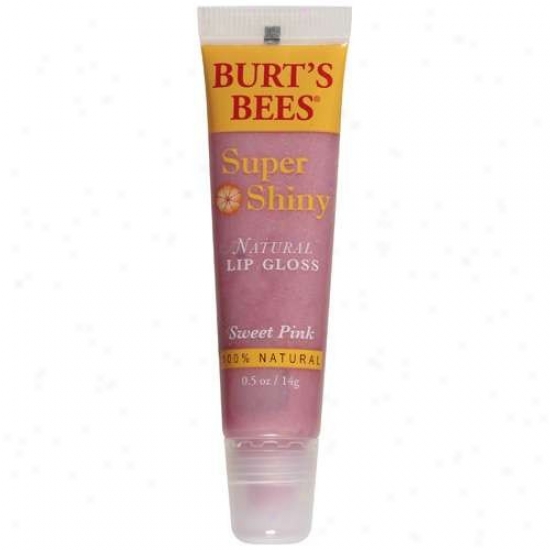 Burt's Bees Super Shiny Lip Gloss Sweet Pink 0.5oz