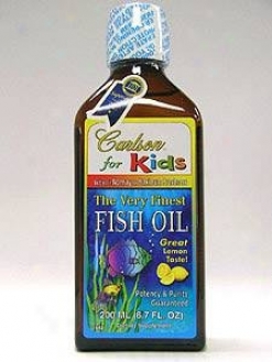Carlson Lab's Kids Fish Oil Lemon Liquid 200ml