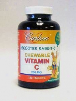 Carlson Lab's Kids Vitamin C 250mg Scooter Rabbit Chew 120tabs