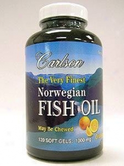 Carlson Lab's Norwegian Fish Oil Orange 1000mg 120sgels