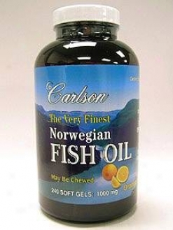 Carlson Lab's Norwegian Fish Oil Orange 1000mg 240sgels