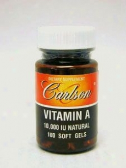 Carlson Lab's Vitamin A Natural 10000 100 Gels