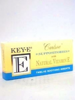 Carlson Lab's Vitamin E Suppositories (key E) 12 Cnt