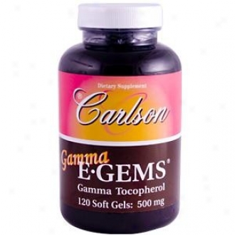 Carlson's Gamma E-gems 500 Mg 120sg