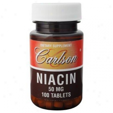 Carlson's Niacin 50mg 100tabs