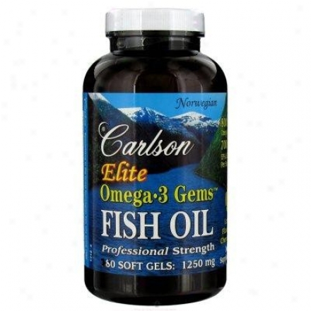 Carlson's Norwegian Elite Omega-3 Gems Fish Oil Lmn 60sg