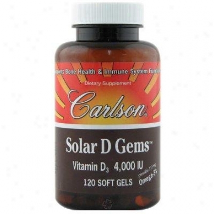 Carlson's Solar D Gems Lemon 4000iu 130sg