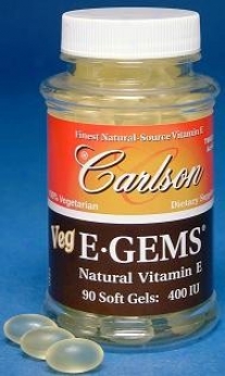 Carlson's Veg E Gems 400 Iu 90sg