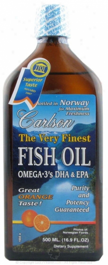 Carlson's Very Finest Fish Oil Mellifluous Orange Flavor 500ml