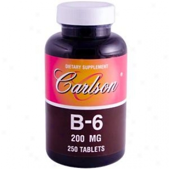 Carlson's Vitamin B-6 200mg 250tabs