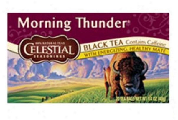 Celestial Seasoning's Morning Thunder Black Tea Contains Caffeine 20bags