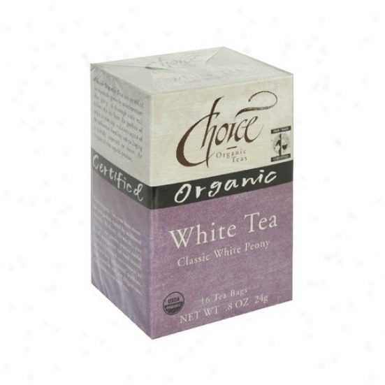 Choice Organic Tea's White Classic White Peony Tea 16bags