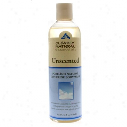 Clearly Natural's Body Wash Unscented 16oz