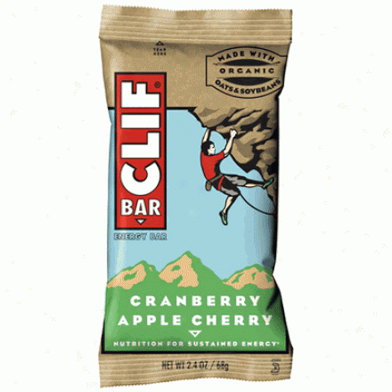 Clif Bar's Natural Energy Cranapple Cherry 12bars