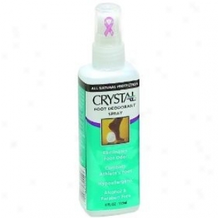 Crystal Body Deodorant's Foot Deodorant Spray 4oz