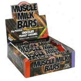 Cytosport's Muscle Milk Bar Chocolate Peanut Caramel 8/box